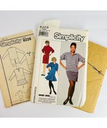 Vintage Simplicity Pattern Loose Fitting Drop Waist Knit Dress Sz 6 Thru 12 - $281.78 MXN