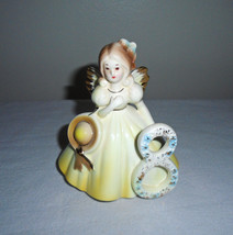 Josef Originals Birthday Angel Number 8 Figurine With Tag - $14.85