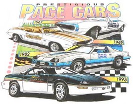 1967, 1969, 1982, and 1993 Camaro Indy Pace Cars T-Shirt - €14,86 EUR