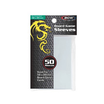 10 packs of 50 (500) BCW 58mmX89mm Clear Chimera Sized Board Game Card Sleeves - £20.77 GBP
