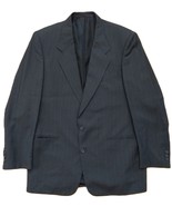 Pierre Cardin Jacket Men&#39;s 43/44R Gray Pin Stripe Blazer Wool 2 Button S... - $760.08 MXN