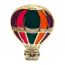 Vintage Hot Air Balloon Pin 1.5&quot; Metal Enamel Filled Transportation Jewe... - €17,15 EUR
