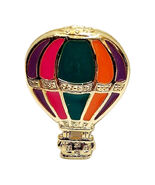Vintage Hot Air Balloon Pin 1.5&quot; Metal Enamel Filled Transportation Jewe... - €17,15 EUR