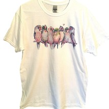 T Shirt Parrot Chick Baby Bird Standard Size Large White NEW NWOT - £11.20 GBP
