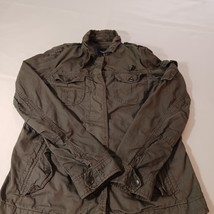 Gap Classic Utility Jacket Coat Women’s Green Pockets Size Medium - €16,94 EUR