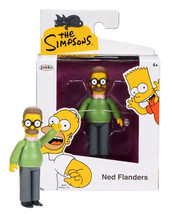 Jakks Pacific The Simpsons: Ned Flanders 3&quot; Action Figure Mint in Box - £11.15 GBP