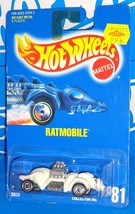 Hot Wheels Mid 1990s Mainline #81 RATMOBILE White w/ UHs - $5.00