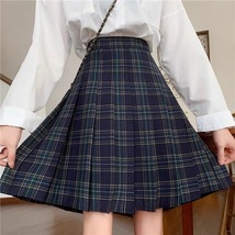 Wine Red Plaid Midi Skirt Women Plus Size Pleated Plaid Skirt Christmas Outfit image 5