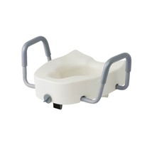 Medline 5in Raised Toilet Seat With Arms/Lock Elongated - $37.05