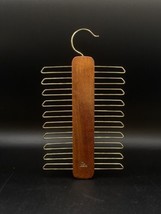 Tie Hanger Tie Holder Tie Rack Wood Metal Made in West Germany Vintage - £14.23 GBP