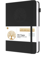 Dzhzal Ruled Notebook, A5 (5.7 x 8) Lined, 365 Numbered Pages, 100gsm Ac... - $238.72 MXN