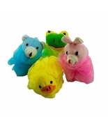 4 Pack Children&#39;s Animal Bath Sponge Loofah Fun For Kids - £5.80 GBP