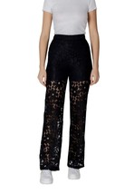 Desigual Women Trousers - M Black Designer Fashion Skinny 2025 Collectio... - $169.81 CAD