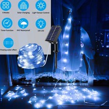 Solar String Lights Outdoor 8 Modes Rope Twinkle Fairy Lights Xmas Party Decor - £19.73 GBP
