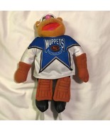 Vintage muppets fozzie stuffed plush playing hockey - $19.69