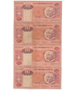 Angola, 10 Kwanzas, (Lot of 4) Banco Nacional De Angola Banknotes, - $11.32