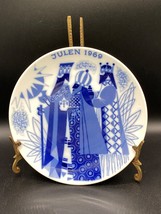 Porsgrund Christmas Wall Plate &quot;Three Wise Men&quot; blue and white porcelain. Ltd. E - £13.46 GBP