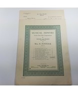 Musical Zephyrs Boy Scouts Violin &amp; Piano Sheet Music Potstock 1915 - $38.98