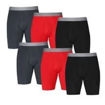 Athletic Works Men&#39;s Size S Boxer Briefs Underwear 6 Pack - 9 inch Insea... - £13.53 GBP