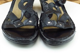 DOCKERS Sz 9 M Black Gladiator Leather Women Sandals - £15.78 GBP