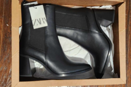 Zara Heeled Cowboy Ankle Boots ~ New In The Box ~ Size 37 / 6.5 - £54.60 GBP