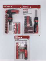 Hyper Tough Tools Lot Of 3 Ratcheting Driver &amp; Socket &amp; Precision Sets NIP - £19.82 GBP