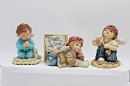 Ganz Trio of Figurines Perfect Little Place Praying Proposal Display Sign VTG - £8.62 GBP