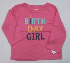 Carter's Girls Birthday Shirt 9 12 18 or 24 Months Long Sleeve Brand New - £1.19 GBP