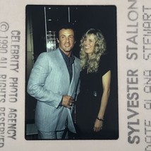 1988 Sylvester Stallone &amp; Alana Stewart Celebrity Color Photo Transparen... - £7.46 GBP
