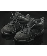 NIKE JR. Solid Black Dark Laced Sz 12C SHOES  - $30.89 CAD