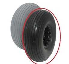 PERMOBIL Rear Caster Wheels Solid Foam BLACK (TIRE ONLY), 2 Tires - $179.96 CAD