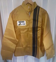 Vintage Louisville Sportswear Racing Stripe Jacket Yellow Large 60s 70s G - $35.81