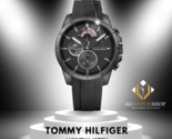 Tommy Hilfiger Herren-Armbanduhr, Quarz, schwarzes Silikonarmband,... - £95.81 GBP