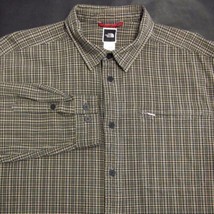 North Face Men's (Xl) BUTTON-FRONT Long Sleeve Plaids & Checks Cotton Shirt Euc - $28.42