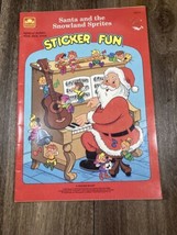 1990 Western Golden Santa and The Snowland Sprites Sticker Fun Coloring ... - $15.99