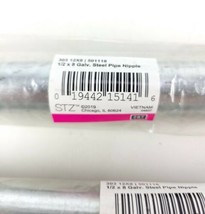 (Lot of 2) Galvanized Steel Pipe Nipple 1/2 x 8&quot; by LDR Industries Inc  ... - $14.35