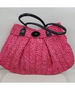 Vintage Pink Cornhusk Beach Tote Bag 16x11x4 Inch - $26.18