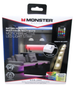 Mew/Sealed Monster 6.5&#39; Motion Activated Multicolor + White Light Strip - $12.34