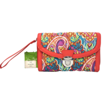 Vera Bradley PAISLEY IN PARADISE Ultimate Wristlet Quilted Boho MSRP $54... - £19.63 GBP