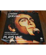 prog PETER GABRIEL Plays Live GEFFEN orig 1983 PROMO POSTER Genesis - $61.72 CAD