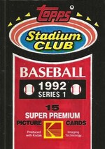 1992 Topps Stadium Club Series 1 Baseball Team Set Baseball Cards Pick From List - £0.78 GBP+