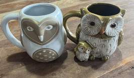 2 Cracker Barrel Owl Mugs Vintage - $16.70
