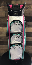DEMO Majek Premium Ladies Black White Teal Pink Golf Bag 14-way Top 5012... - €111,38 EUR