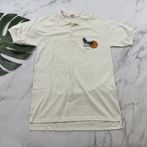 Mens Vintage Especially For Youth Counselor Polo Shirt Size M Cream Eagl... - $487.70 MXN