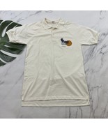 Mens Vintage Especially For Youth Counselor Polo Shirt Size M Cream Eagl... - $35.19 CAD