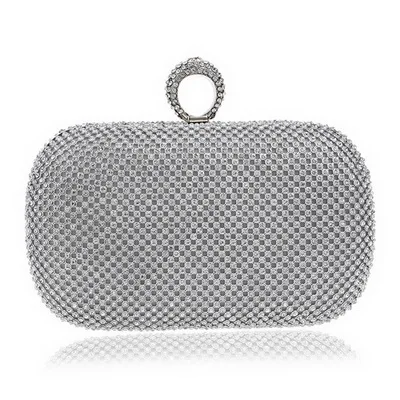 Evening Clutch Bags -Studded Evening Bag With Chain  Bag Women&#39;s Handbags Wallet - £61.36 GBP