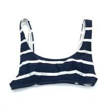 Aerie Bikini Top Scoop Removable Cups Navy Blue White Striped XS - £3.92 GBP