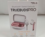 Gabba Goods TrueBuds Pro Bluetooth Stereo Earbuds - Pink &amp; White - £19.90 GBP