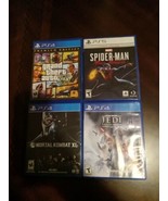 Playstation 4 Ps4 Game Lot Grand Theft, Sliderman, Mortal Kombat, Star Wars Game - $46.71
