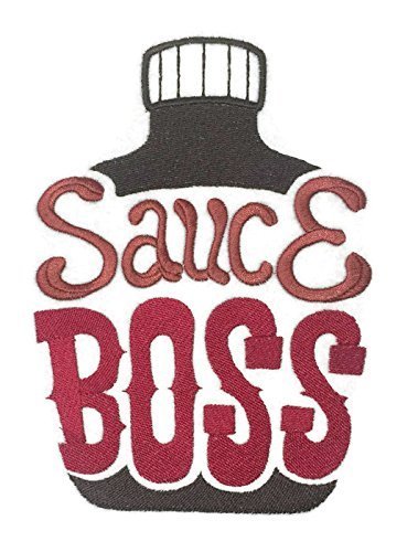 Lets go Outback for BBQ Apron Design [Sauce Boss] Embroidered Iron On/Sew Patch